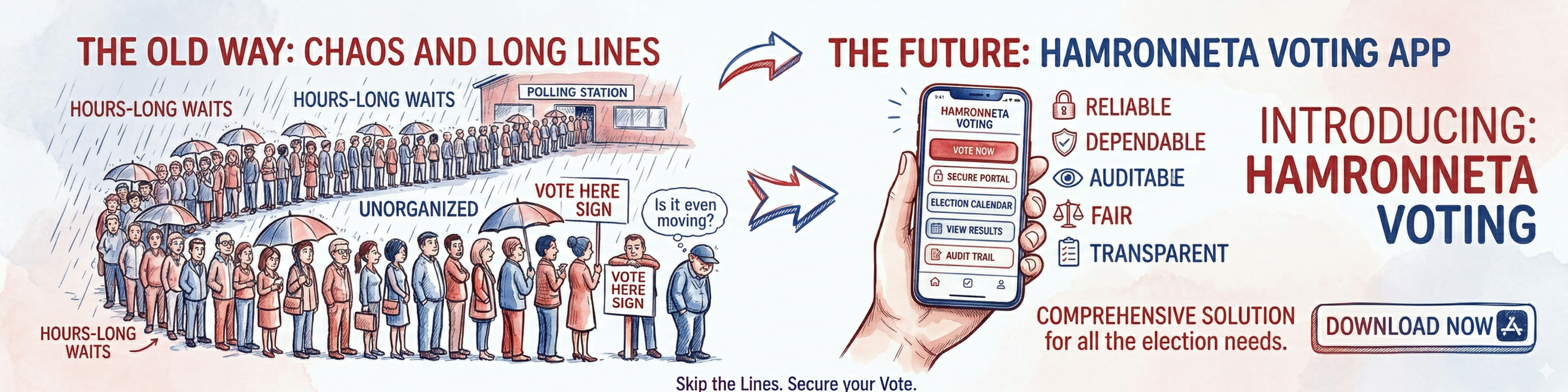 HamroNeta Electronic Voting — Skip the Lines, Secure your Vote